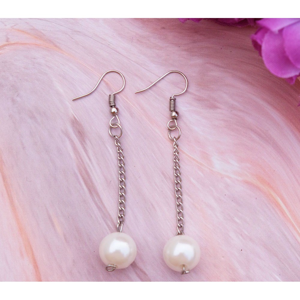 Senada Victory Anting Rantai Gantung Mutiara Anting Pesta Anting Korea SV000029
