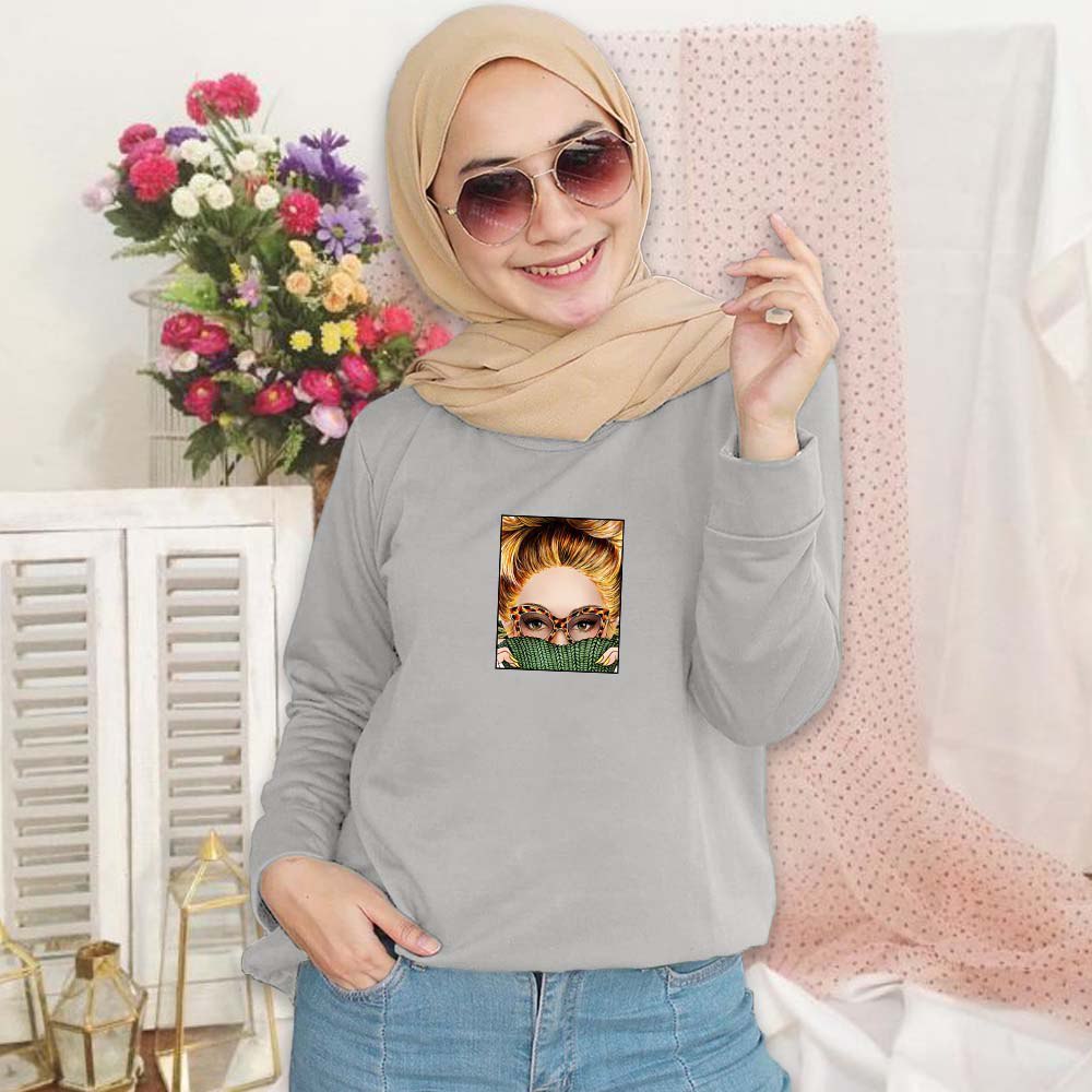 SWEATER WANITA CREWNECK, WANITA BERKACAMATA PAKAIAN WANITA.