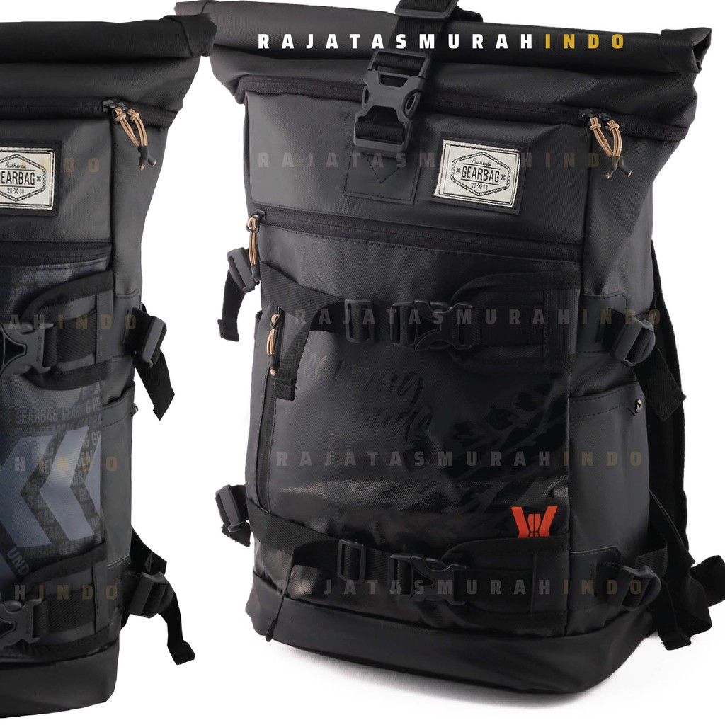 TAS TRAVEL - Ransel Gunung Outdoor Tas Ransel Pria Gear Bag 13131 - Montego + 2 PORT USB Charger RANSEL MUDIK LEBARAN