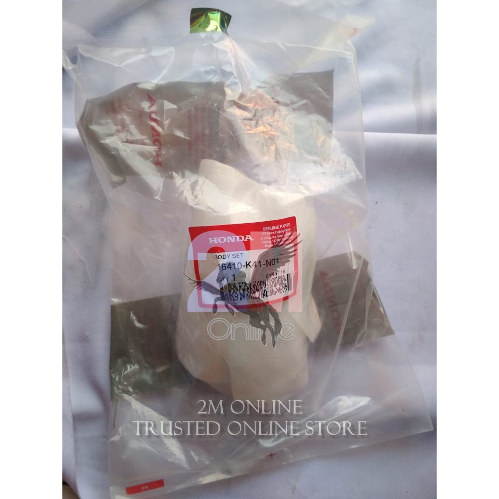 2m THROTTLE BODY NEW SUPRA X125 FI ORIGINAL 16410-K41-N01 - TANPA SCREW SET