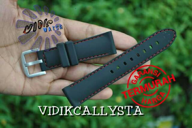 ORIGINAL RUBBER STRAP TALI KARET JAM 22 24 WATERPROOF UNIVERSAL