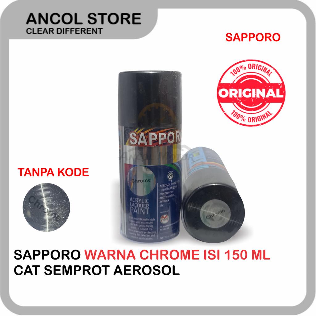 Kecil Sapporo Chrome Crome Cat Semprot Pylox Merek Saporo Paint 150ml