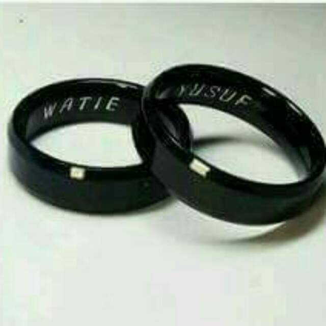 Cincin couple ukir nama