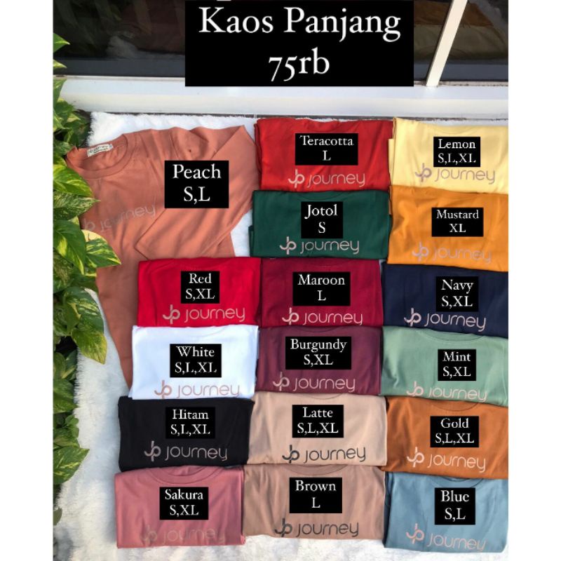 KAOS JOURNEY ORI PANJANG (BISA COD)