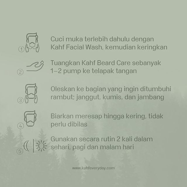 KAHF Nourishing Beard Oil 30ml - Perawatan Minyak Rambut Cowok Penumbuh Janggut Brewok Pria