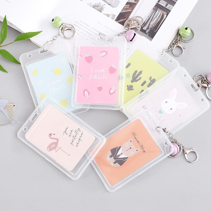 

READY Tempat Kartu / ID Card Holder Bening Ukuran L BERKUALITAS