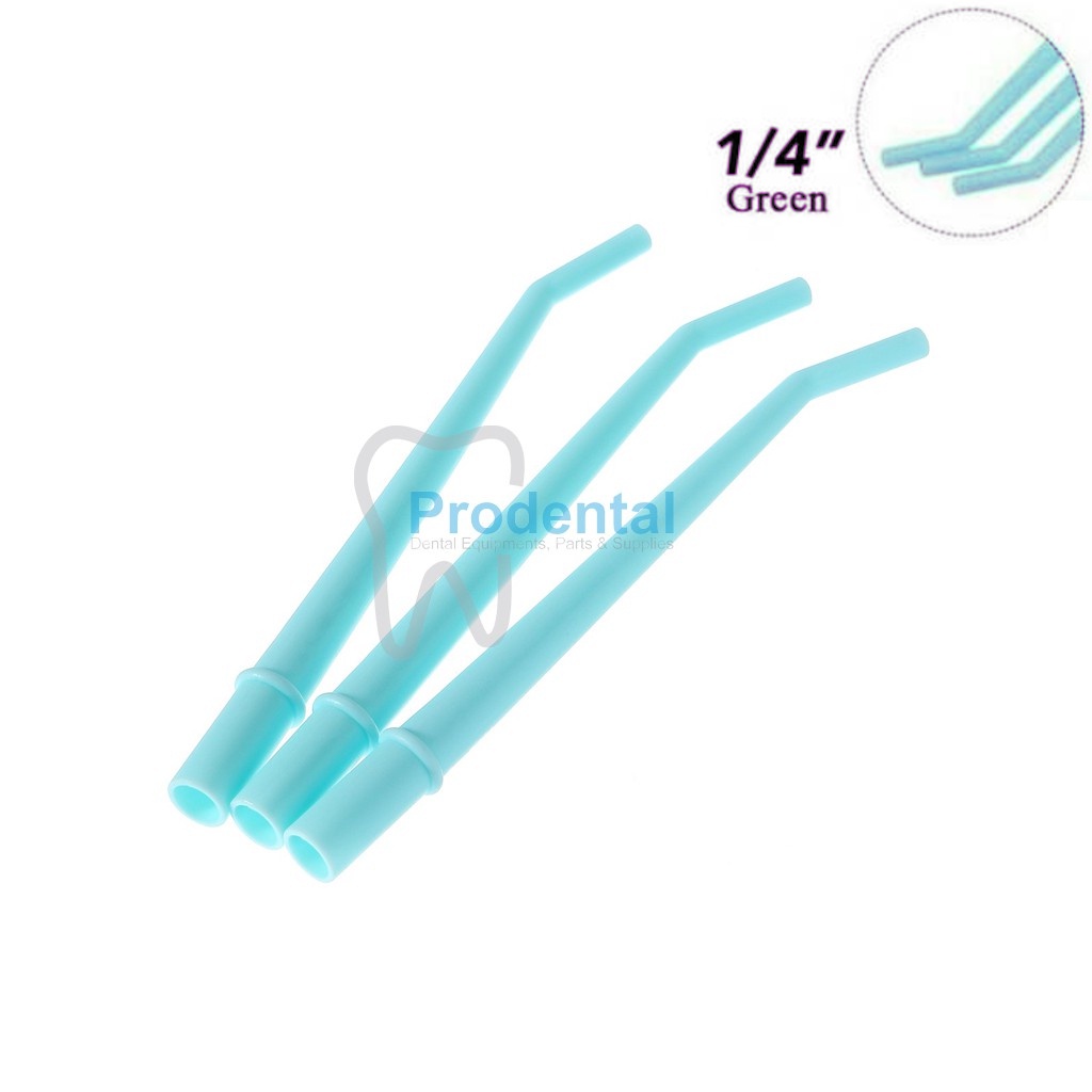 Dental Saliva Ejector / Suction Saliva 1 set 3pcs (Hijau).