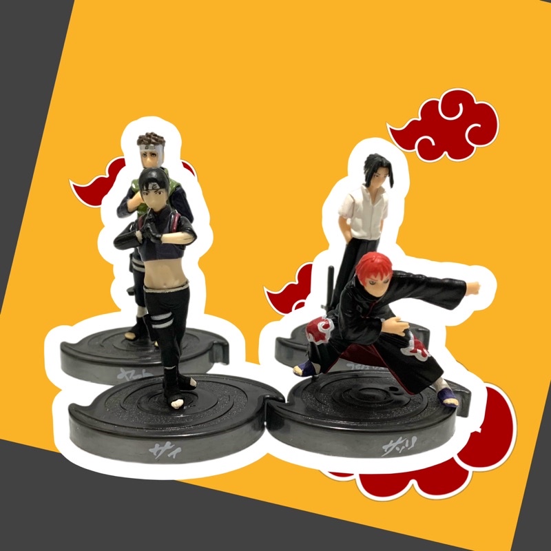Pajangan Action Figure Naruto Set 7/Topper Hiasan Kue Naruto/Figurine Naruto Set