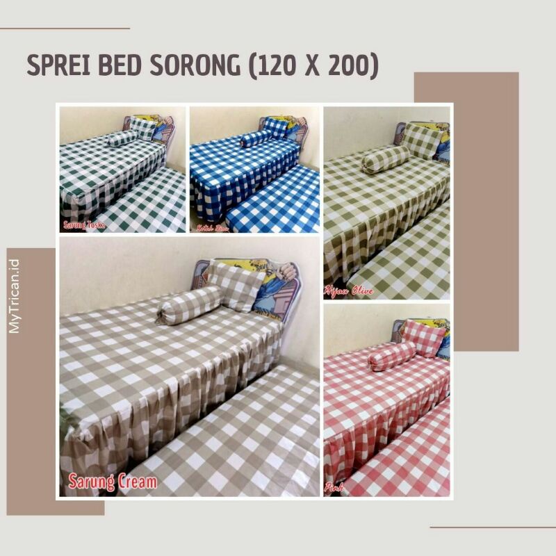 (COD) SPREI BEDSORONG ANAK / SPREI BED SORONG MURAH / Sprei Sorong duo Bed Atas Bawah 2in1 / SPREI A