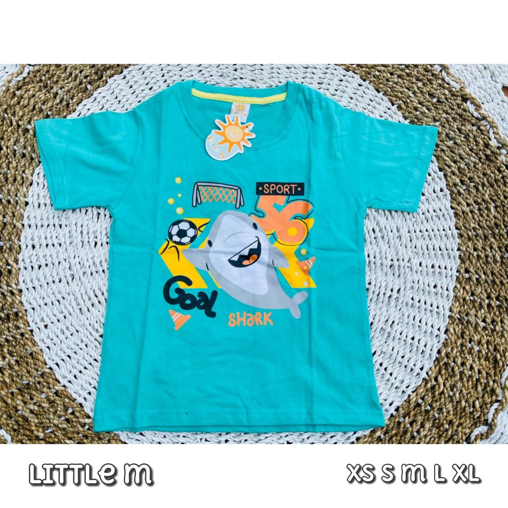 baju anak  shark blue