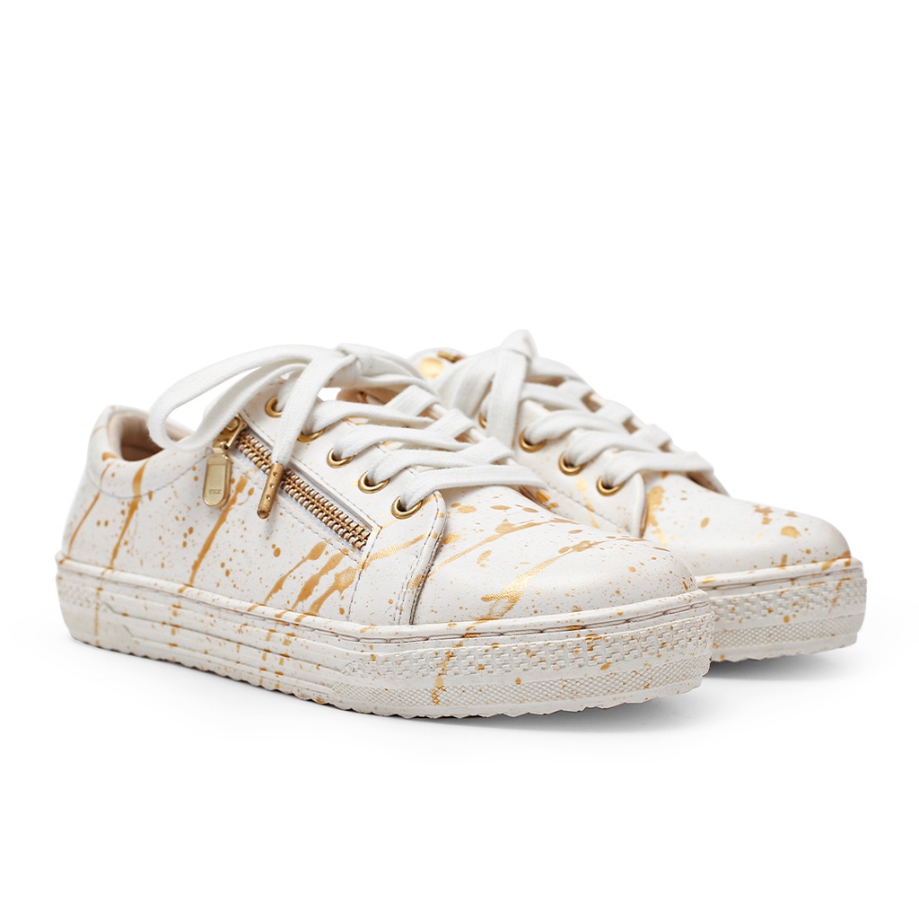 KHK by Khakikakiku Mary Splash Gold Sneakers