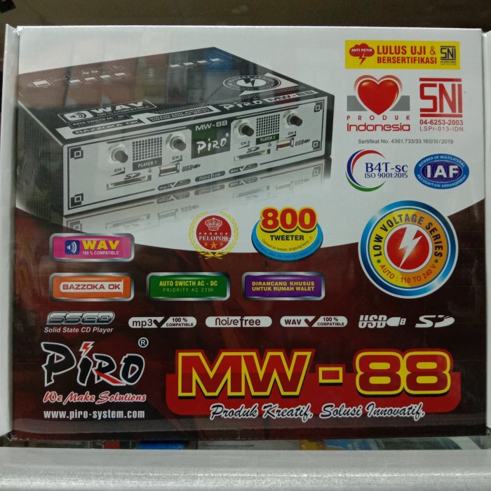 Cantik Ampli Piro Mw 88/Ampli Walet Piro Mw88 Terlaris