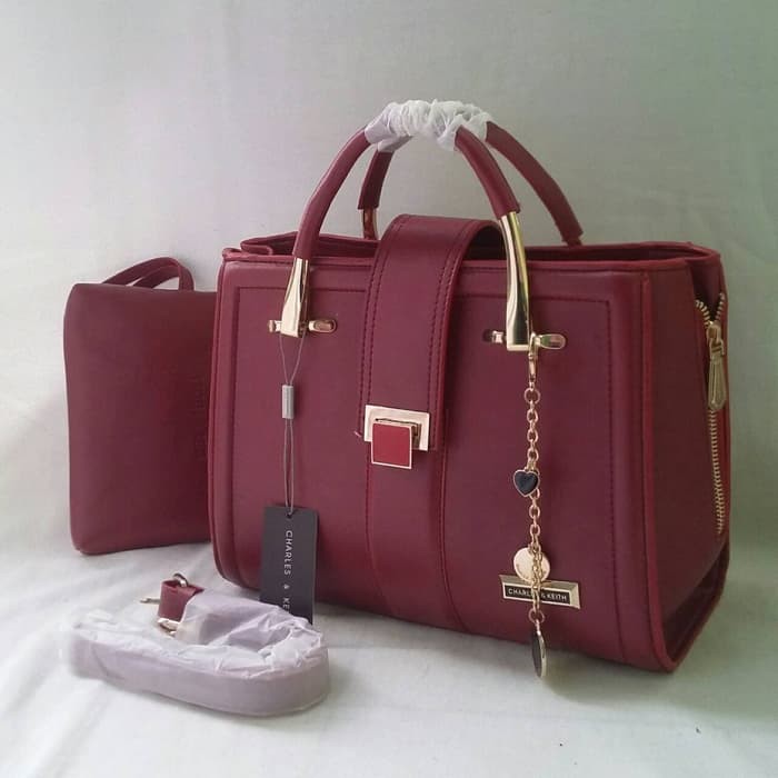 877 Tas Wanita Premium Import Merah