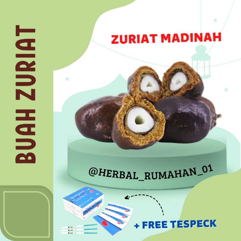 1 Kg Buah Zuriat Promil Madinah belah Free Testpack Promil Sehat / Buah zuriat 1 Kg madinah terbelah