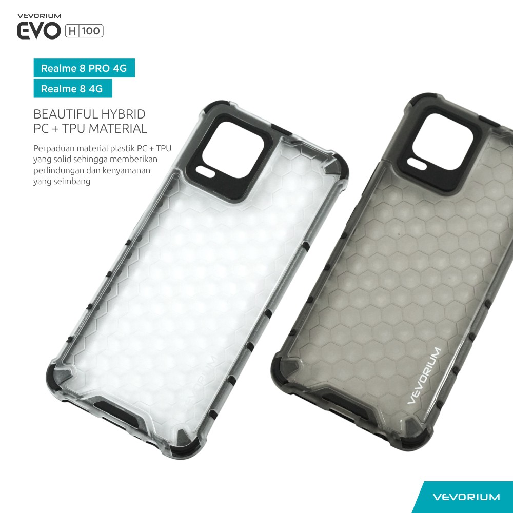 VEVORIUM EVO H100 Realme 8 PRO 4G Realme 8 4G Hybrid Case Hard Case Softcase