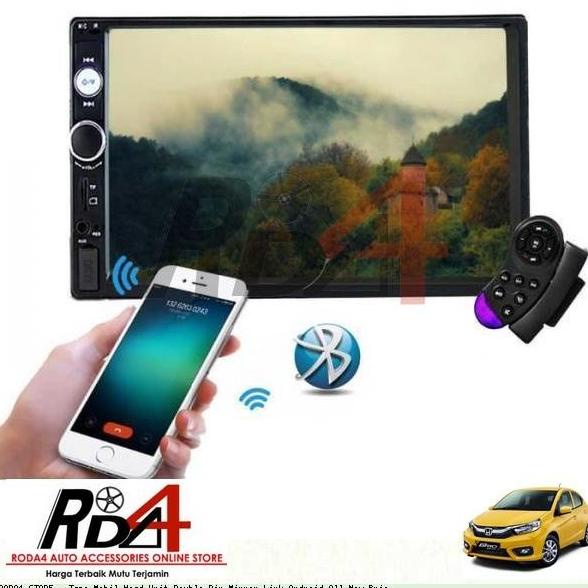 Tape Mobil Head Unit Double Din Mirror Link Android All New Brio rod4 dijamin