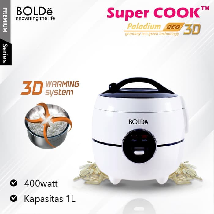 Super Cook 3D Palladium ECO Rice Cooker Model Elegant