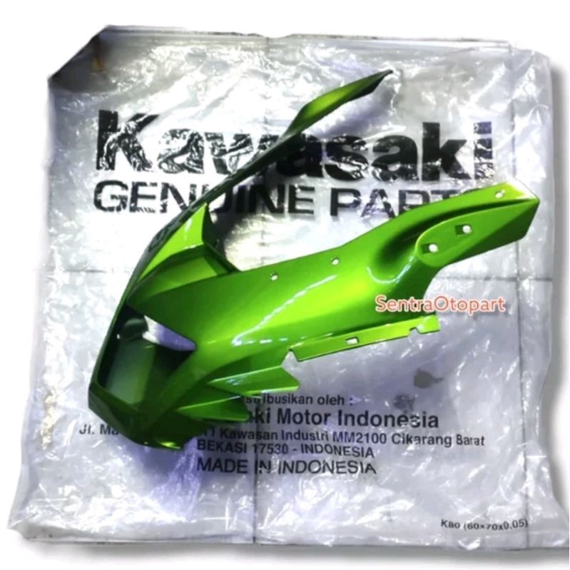 Cover tameng panel depan ninja rr new hijau original kgp 55028040221q