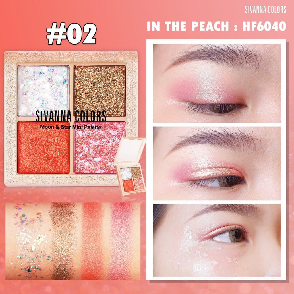 Eyeshadow Sivanna Colors Moon Star Mini Palette (3g X 4) HF6040