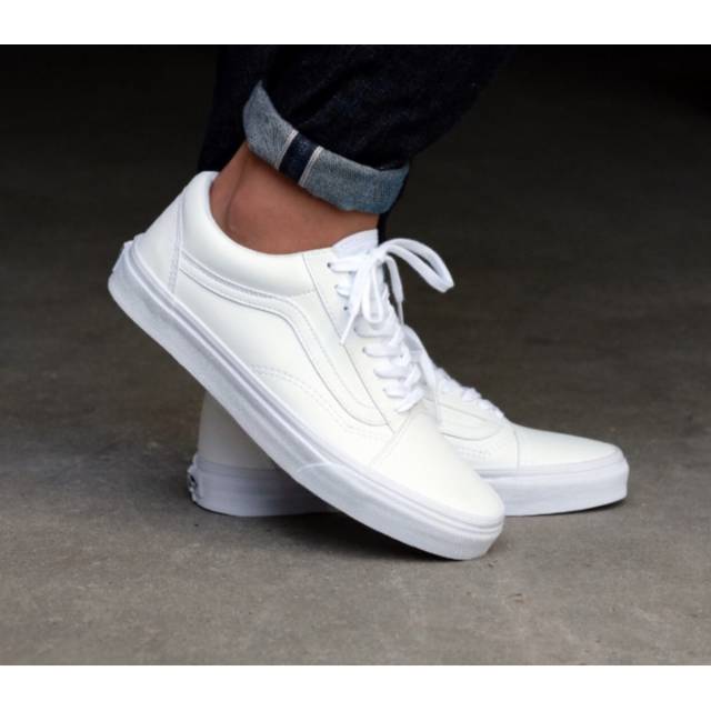 vans old skool full white