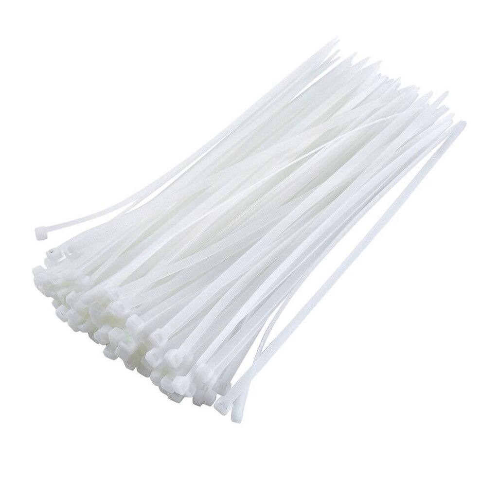 kabel ties 20cm Putih 200mm kabel tis 20 cm isi 100 pcs 2.5 mm 2,5 mm Cable Ties Nilon Nylon Tie Tali Alat Pengikat Panjang 100 mm Besar