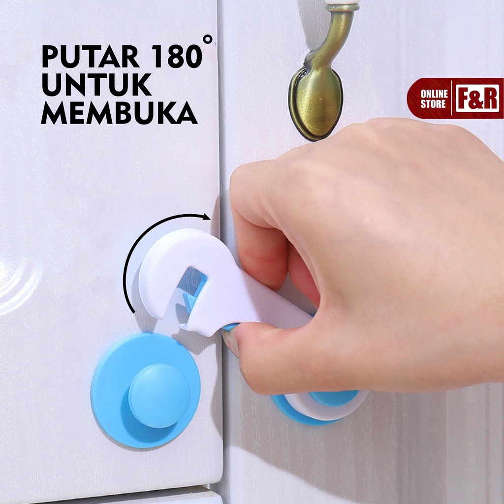 Pelindung Pengunci Pengaman Laci Lemari Furniture Pintu Kulkas Perabotan Rumah Tangga Bayi dan Anak