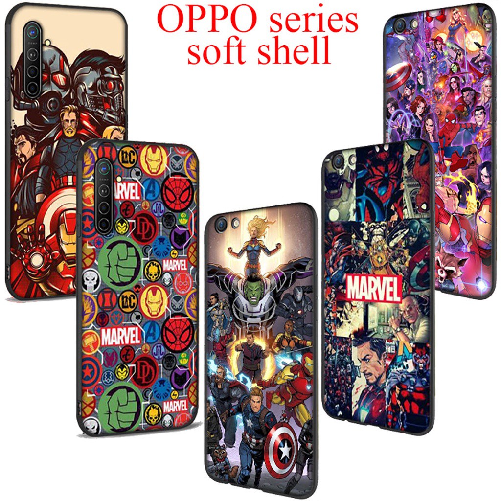 Ads98 Soft Case Silikon Motif Marvel Avengers Untuk OPPO F19 Pro Plus