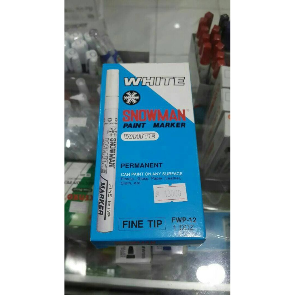 

Tinta Pilot - Label Cetak Harga - Pita Label Printer Casio Spidol Paint Marker White Fine Tip Fwp-12