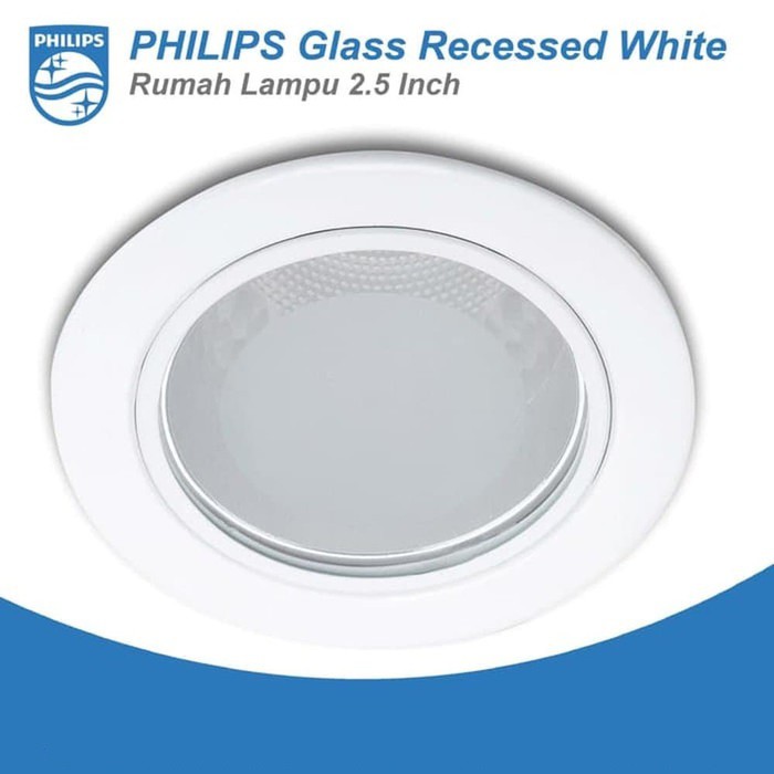 Philips 13801 Glass recessed white 1-5W 5 Watt 230V