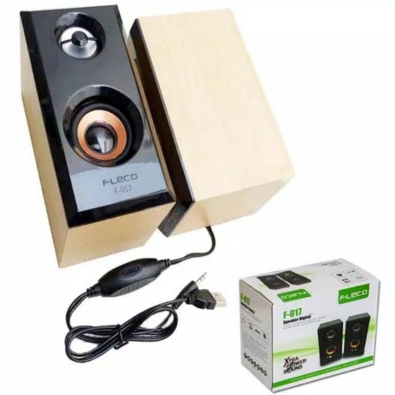 COD SPEAKER KOMPUTER/LAPTOP/HP/USB  FLECO F-017//SPEAKER SALON AKTIF FLECO F-017//SPEAKER KOMPUTER X-BASS