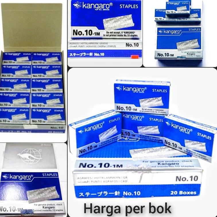 

PENJUALAN TERBANYAK Isi staples kangaro No.10 ( 20 kotak ) 4095 ュ