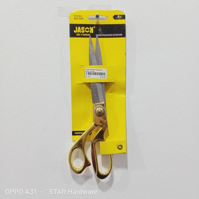 

Best Produk] Jason Gunting Kain Stainless Steel 8.5" Warna Emas - 362-025 - Tajam