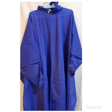 PONCO JAS HUJAN KELELAWAR PONCO MEDIUM LENGAN SKOTLET BIRU