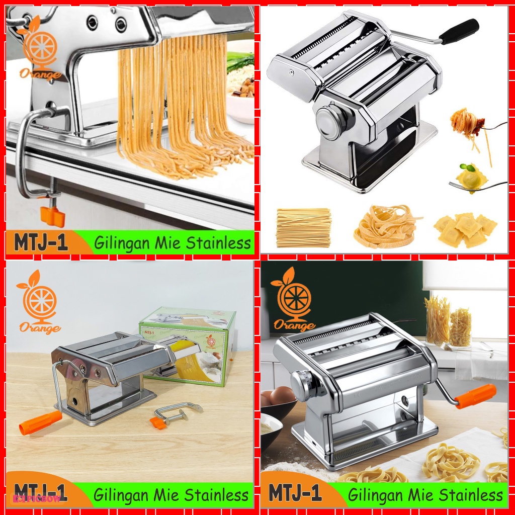 COD MURAH Penggiling Mie Molen Pangsit DLL 5 Cetakan TIDAK KARATAN alat Pembuat Mie / Pasta Maker / Gilingan Mie 150 Stainless Stell High Quality Gilingan mie/gilingan molen pasta maker Mesin Gilingan mie pangsit pisang Molen pasta Gilingan Mie Pasta Make