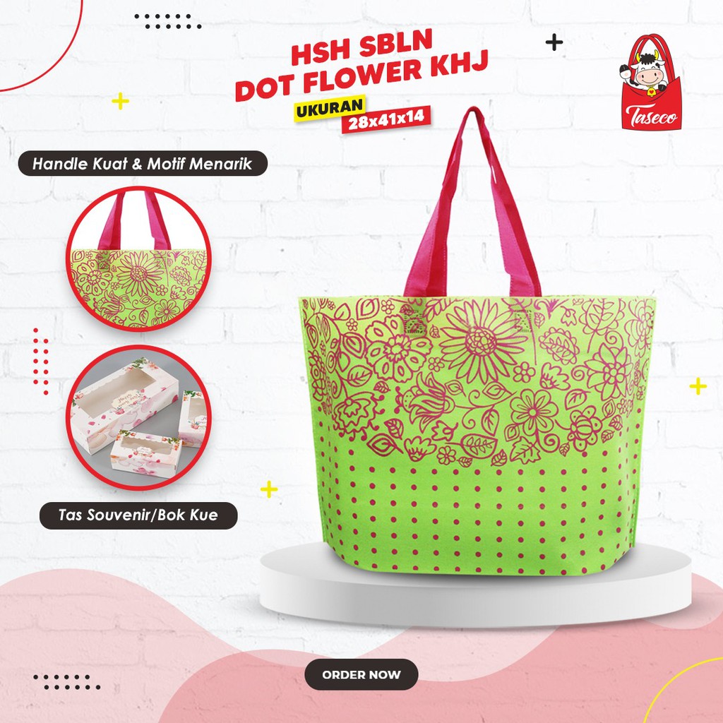 

Tas Spunbond Motif Tas Souvenir Tas Sembako Sedang Uk Hsh Vfb 28X41X14
