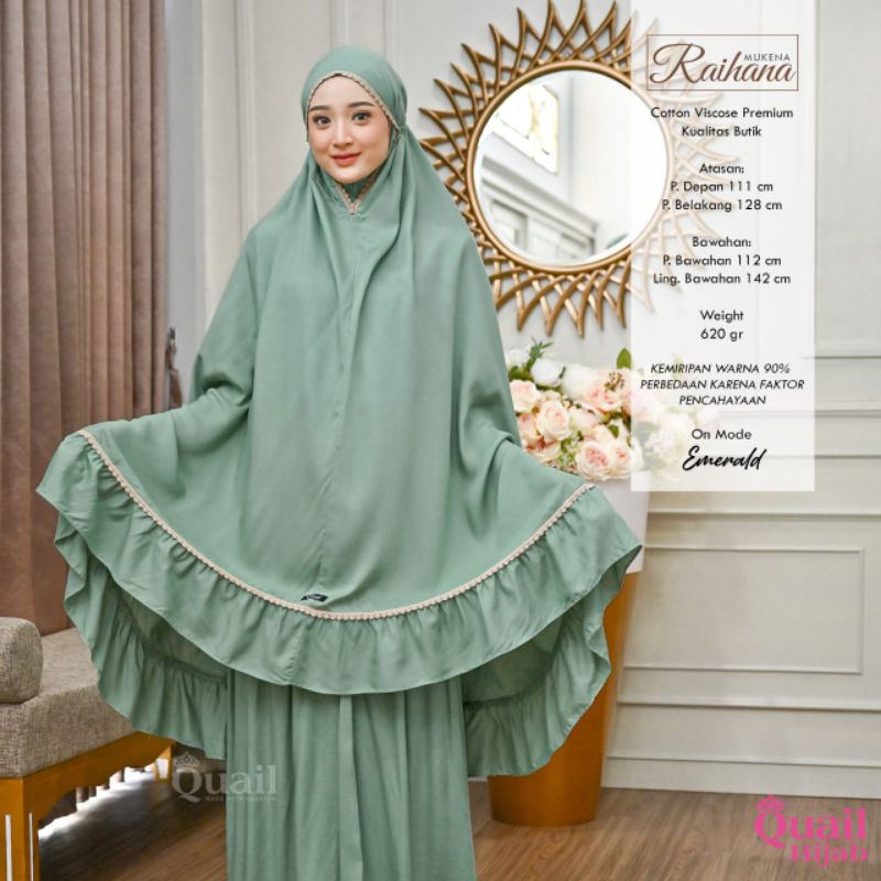 Mukena Alisia ori Quail