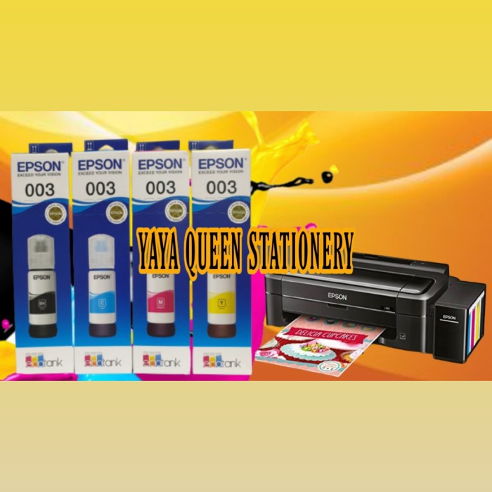 

Hemat Tinta Epson 003 Original 1 Set Black Calour Berkualitas