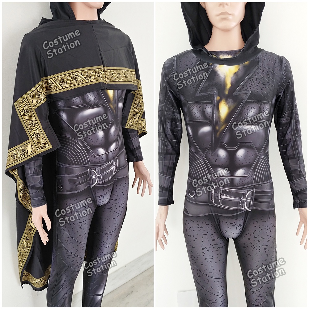 Kostum Black Adam / Costume Shazam DC dewasa pria