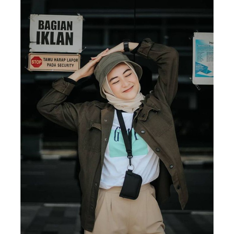 MSECom Dompet Gantung Kecil Koin Kartu Bahan Canvas Sako MEDAN