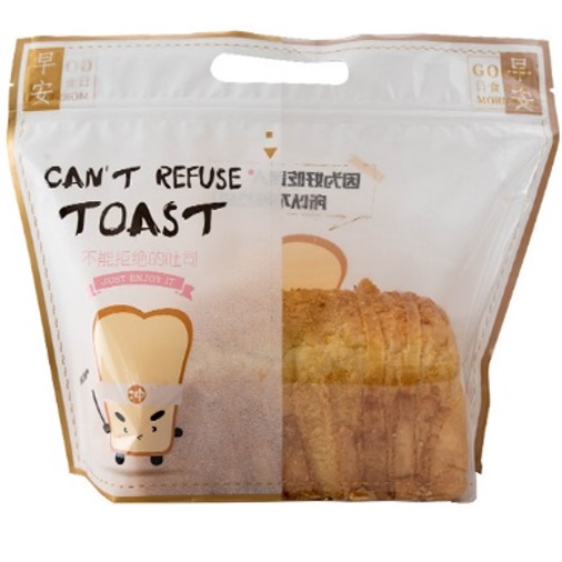 Plastik Kantong Kertas Plastik Roti Tawar Zipper Isi 25 Pcs Toast Bag