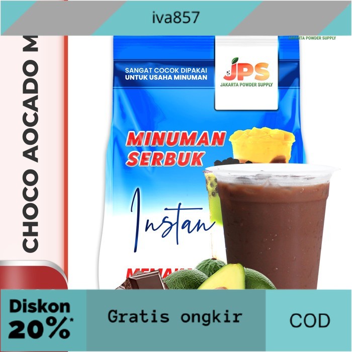 

PROMO Bubuk Minuman Choco Avocado Mix Powder Instan JPS Gula GRATIS ONGKIR