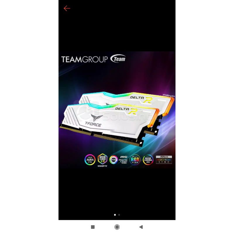 TEAM T Force delta RGB 2x8 16 GB DDR4 3000MHz White