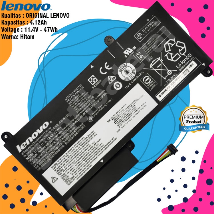 Baterai Laptop Lenovo Thinkpad E450 E450C E455 E460 E460C