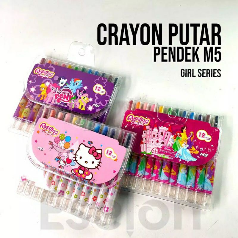 

Crayon Putar Mewarnai PENDEK 13 cm Karakter Kartun