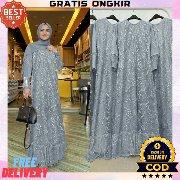 Baju Gamis Terbaru Wanita Kekinian 2023 Budju Games Terfavorit Anak Remaja Gmis Fashion Muslim Perem