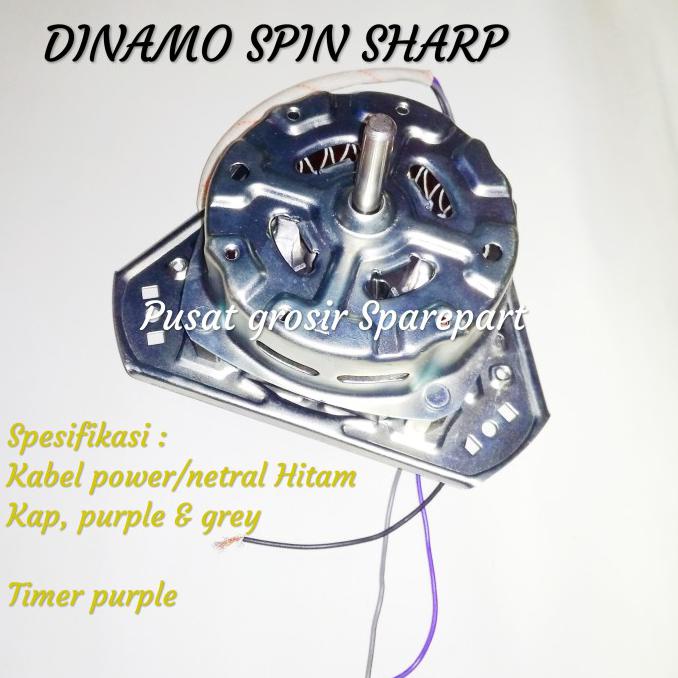 Dinamo Spin Mesin Cuci sharp 2 tabung