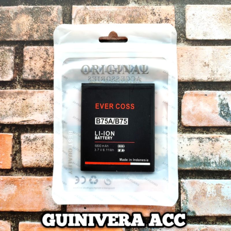 BATRE BATERAI EVERCOSS B75A/B75 / BATTERY / EVERCOSS B75/B75A