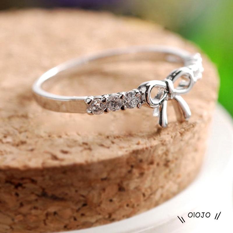 【COD】Cincin Desain Pita Hias Berlian Gaya Simple Untuk Wanita