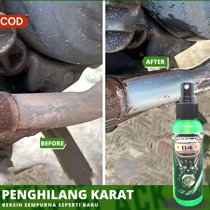 COD pembersih penghilang karat besi mesin motor vleg