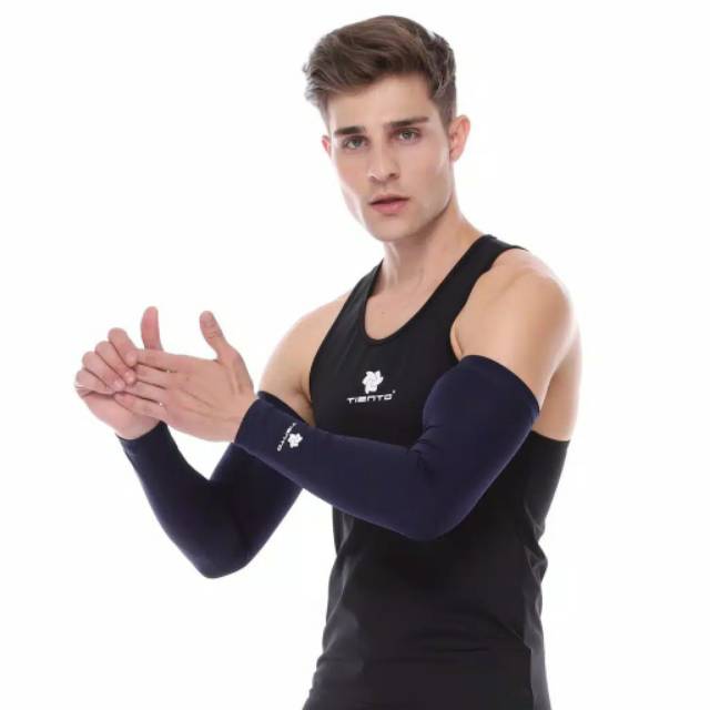 Manset tangan TIENTO hand sleeve sport arm sock kaos tangan baselayer lengan olahraga lari sepeda